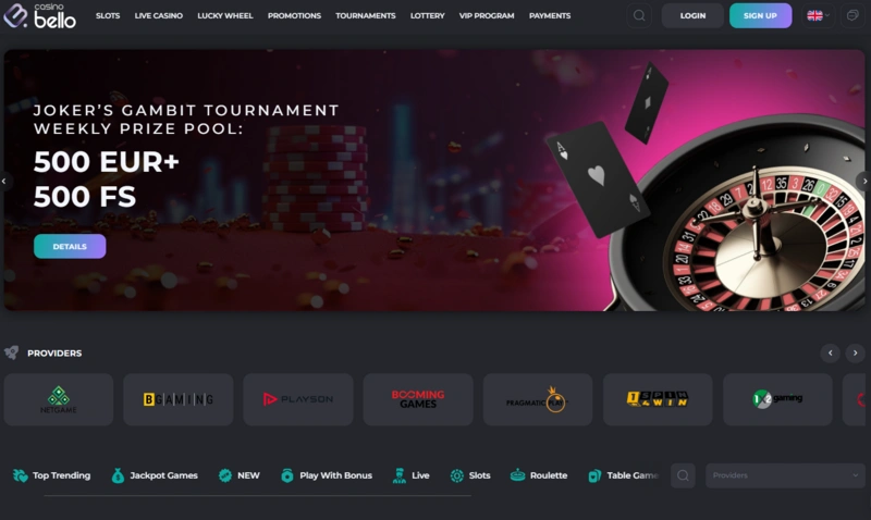 casinobello home page